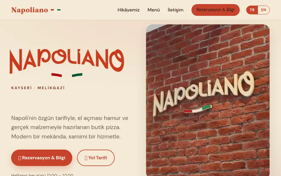 Screenshot of napoliano.com