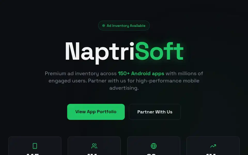 Screenshot of naptrisoft.com