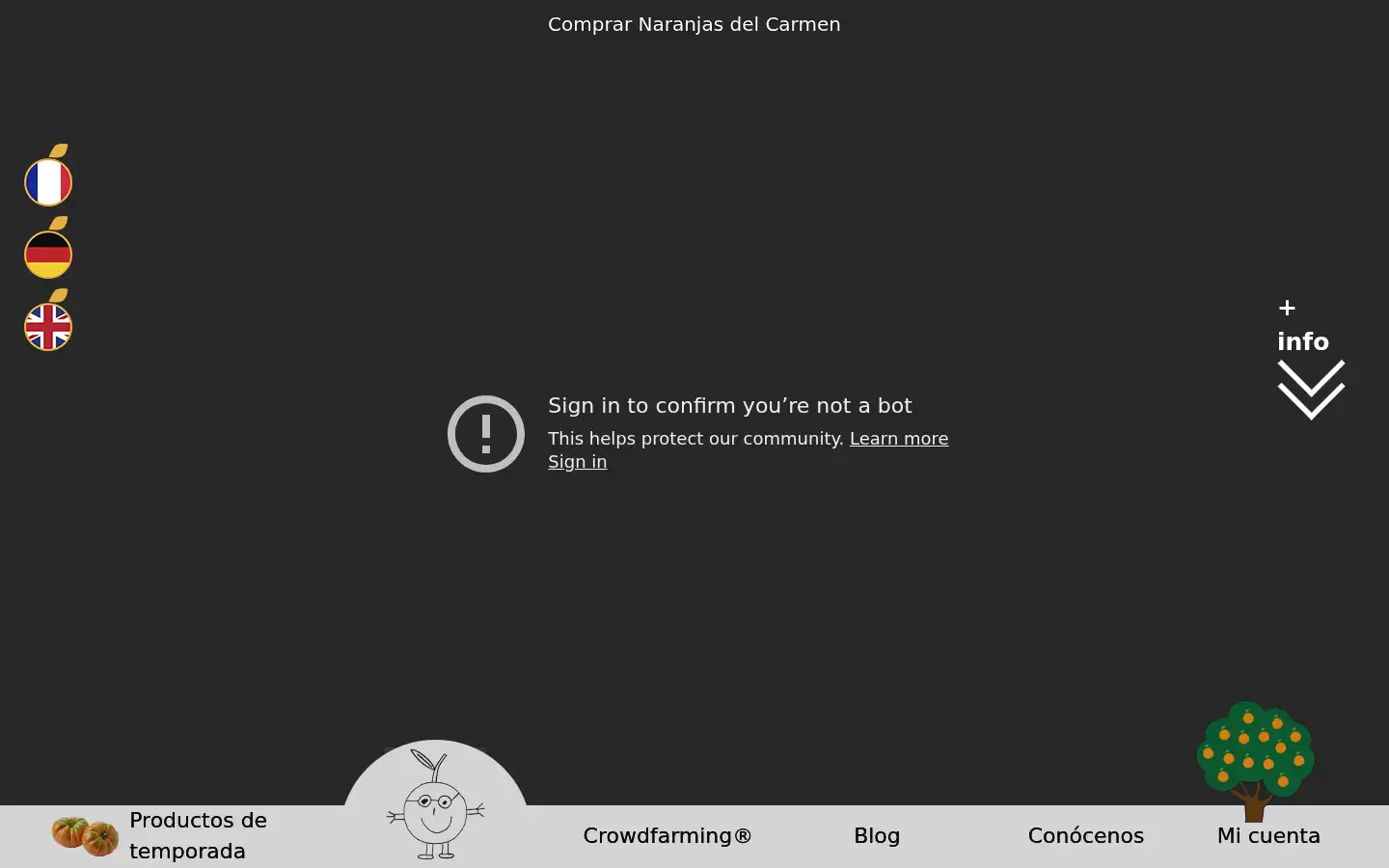 Screenshot of naranjasdelcarmen.com