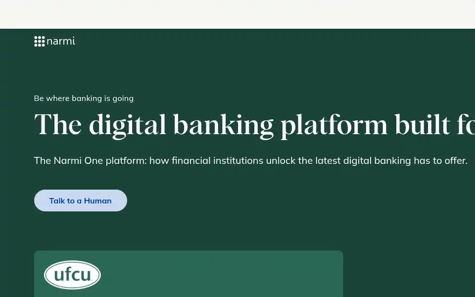 Screenshot of narmi.com