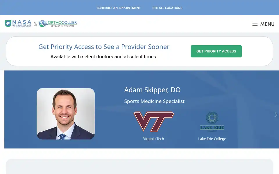 Screenshot of nasamri.com