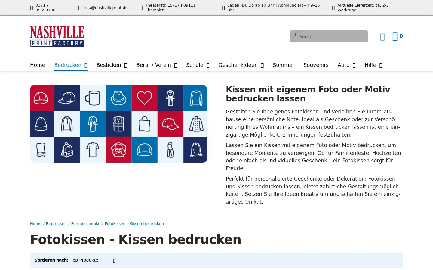 Screenshot of nashvilleprint.de