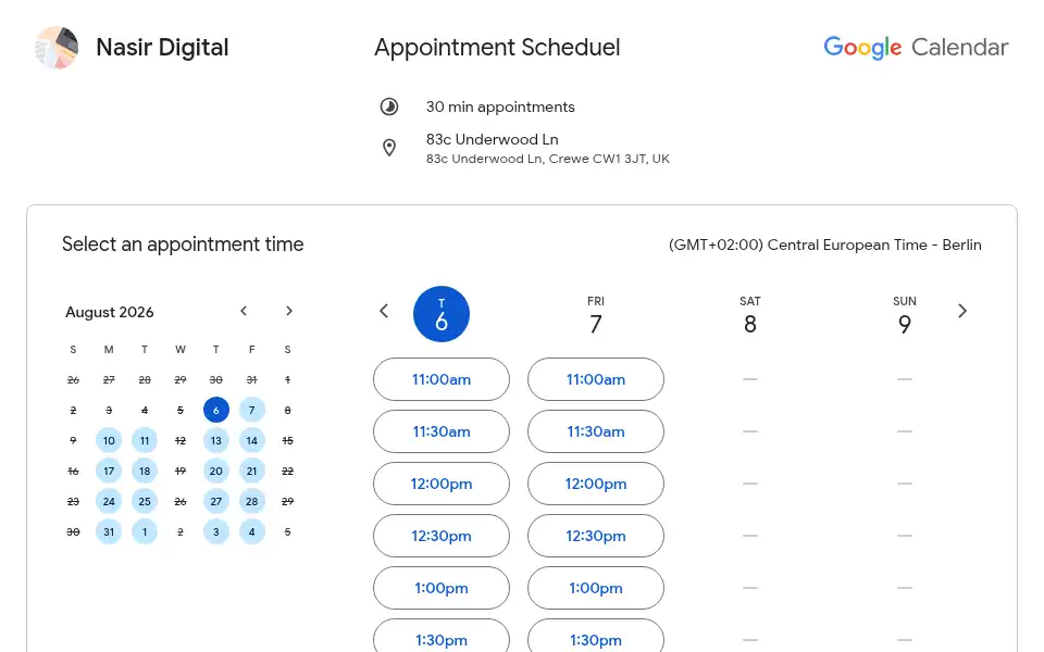 Screenshot of nasirdigital.com