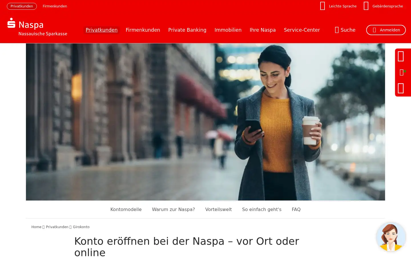 Screenshot of naspa.de
