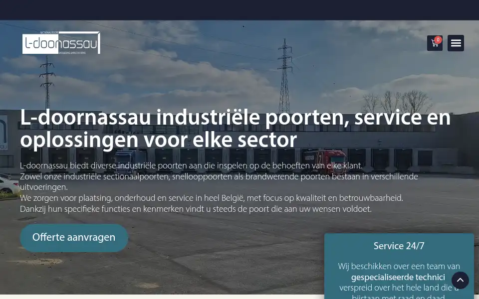 Screenshot of nassau-door.be