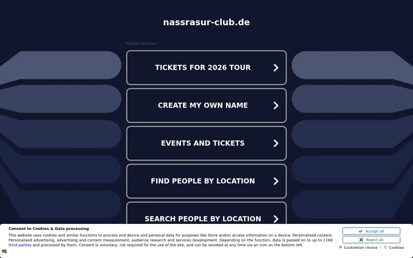 Screenshot of nassrasur-club.de