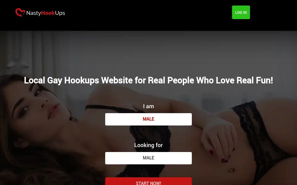 Screenshot of nastyhookups.com