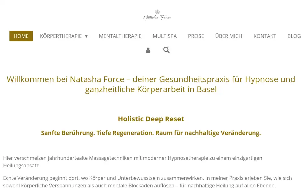 Screenshot of natashaforce.ch