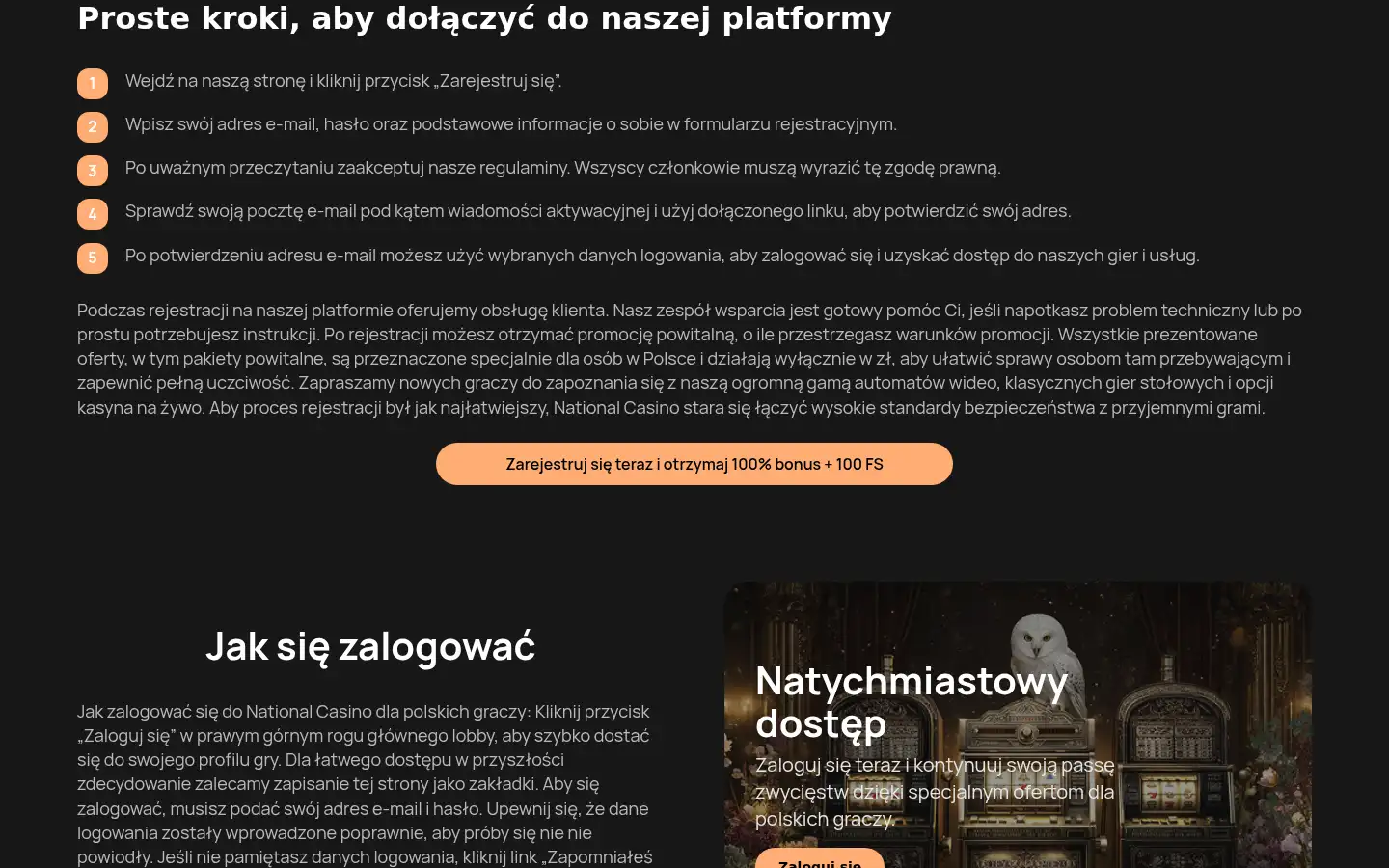 Screenshot of national-casino.com.pl
