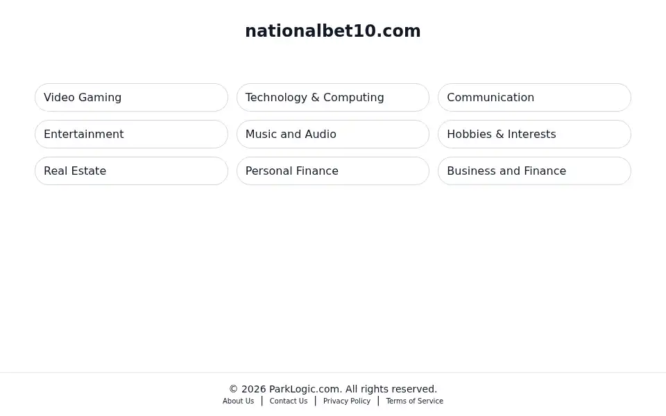 Screenshot of nationalbet10.com