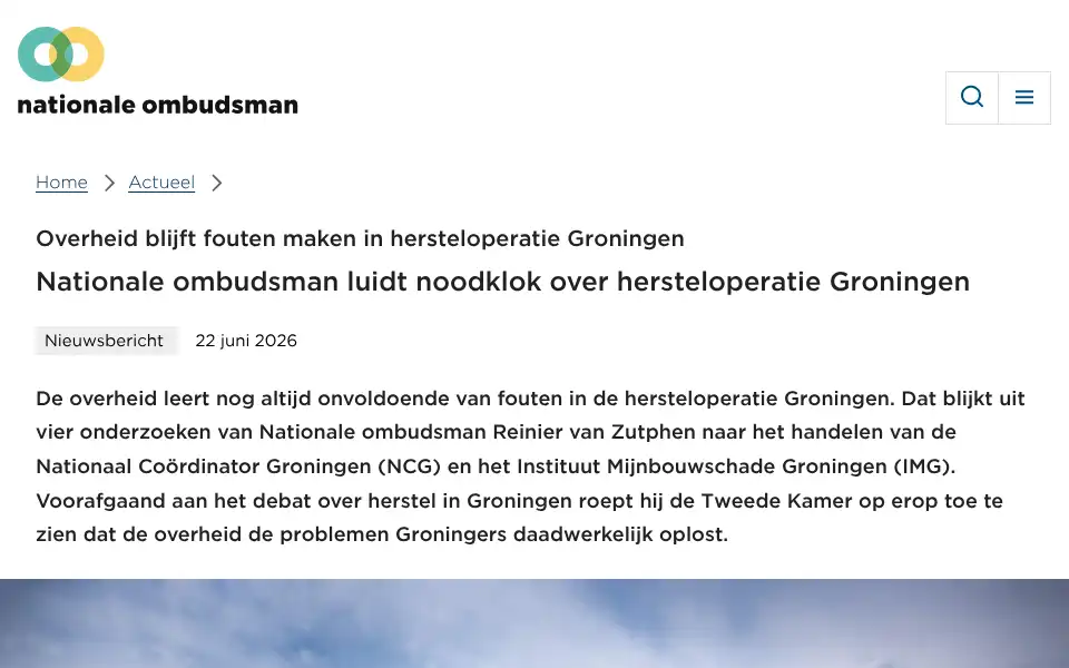 Screenshot of nationaleombudsman.nl