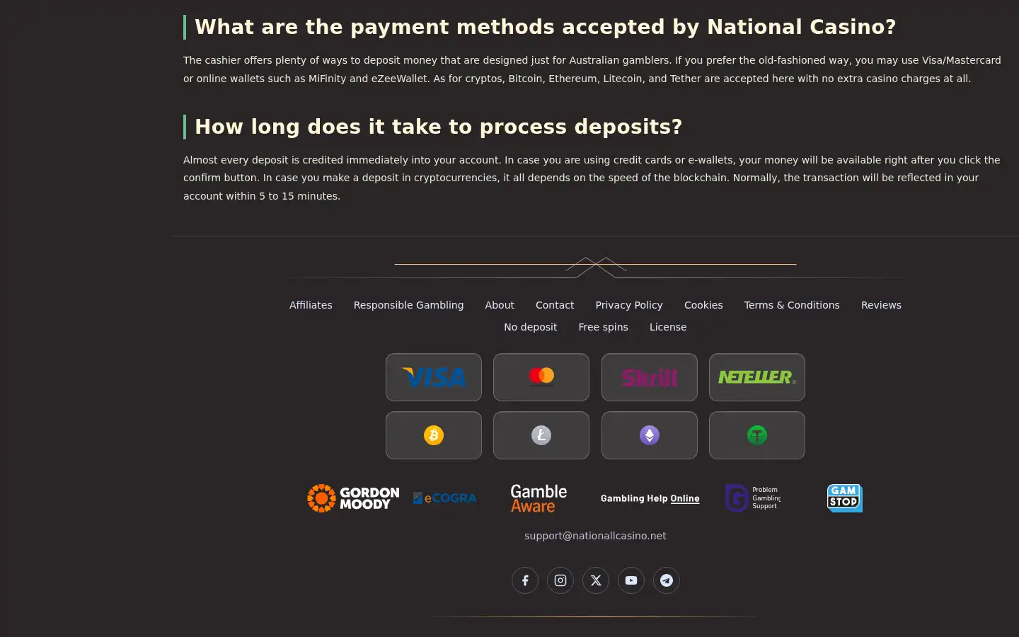 Screenshot of nationallcasino.net