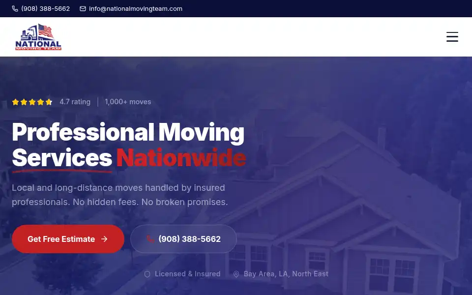 Screenshot of nationalmovingteam.com