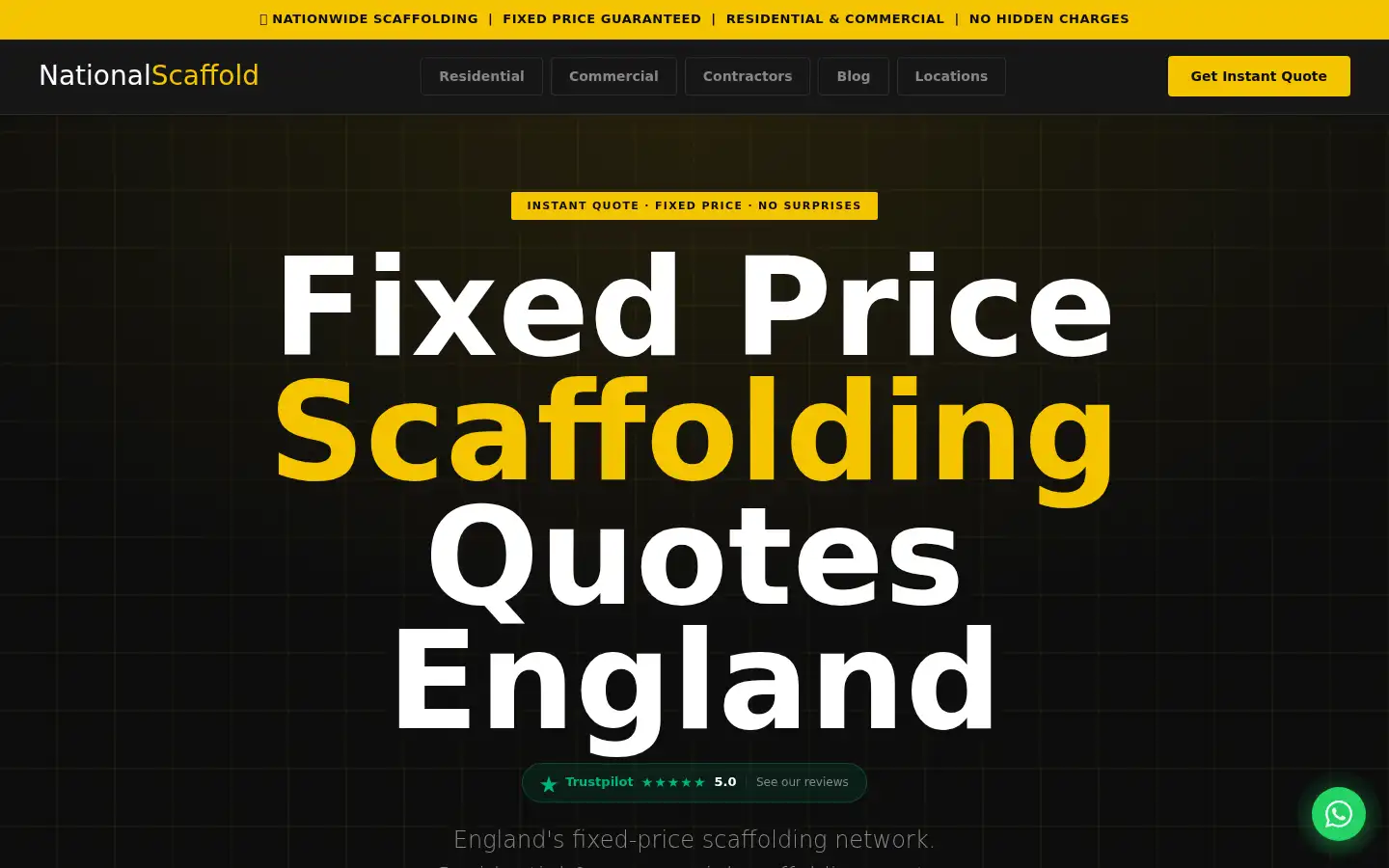 Screenshot of nationalscaffold.co.uk