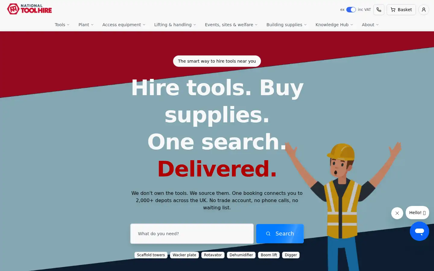 Screenshot of nationaltoolhire.com