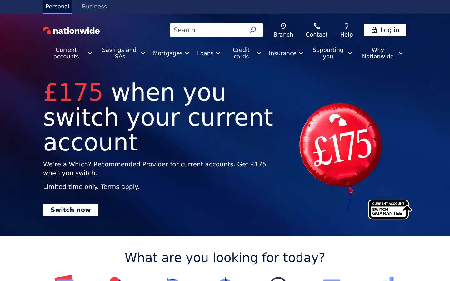 Screenshot of nationwide.co.uk