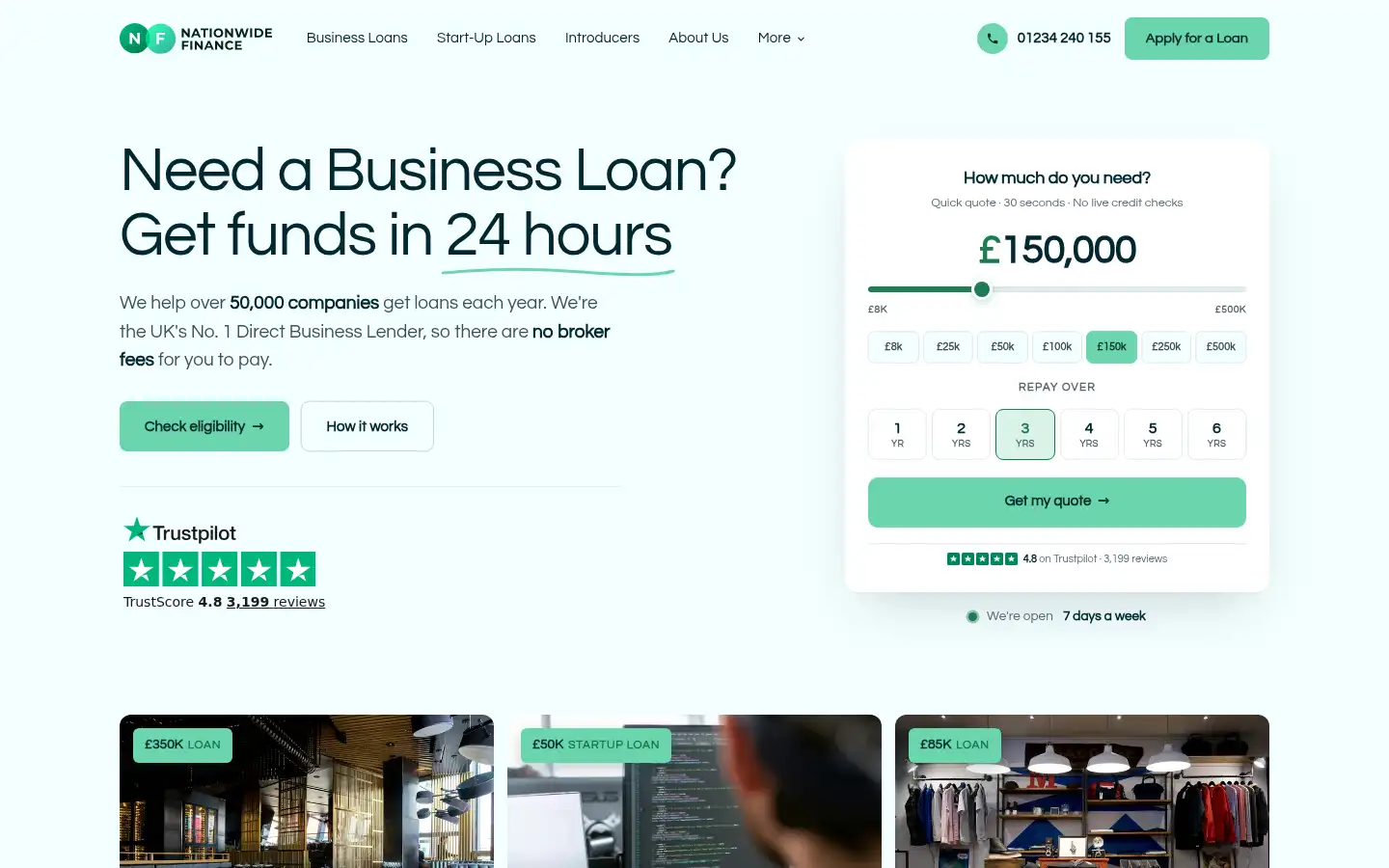Screenshot of nationwidefinance.co.uk