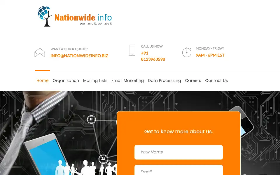 Screenshot of nationwideinfo.biz