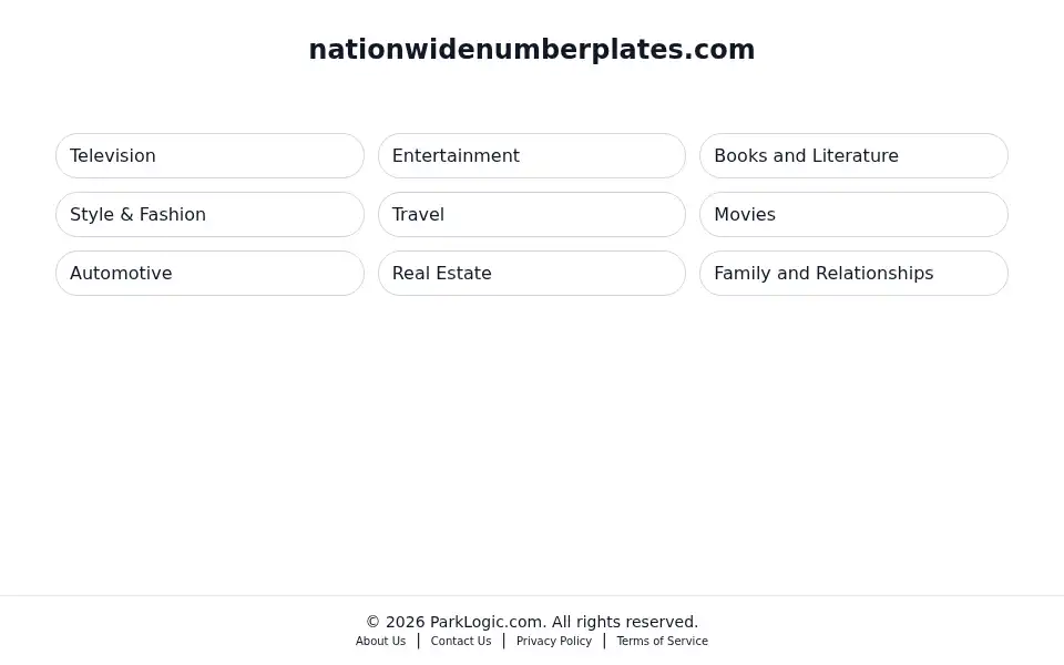 Screenshot of nationwidenumberplates.com