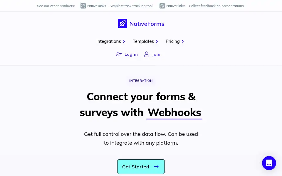 Screenshot of nativeforms.com