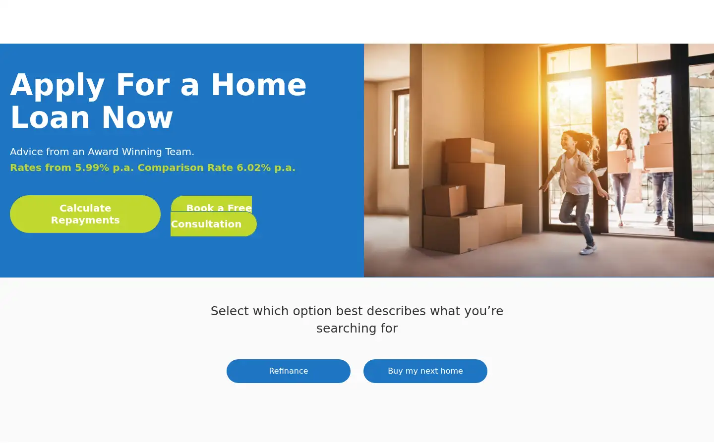 Screenshot of natloans.com.au