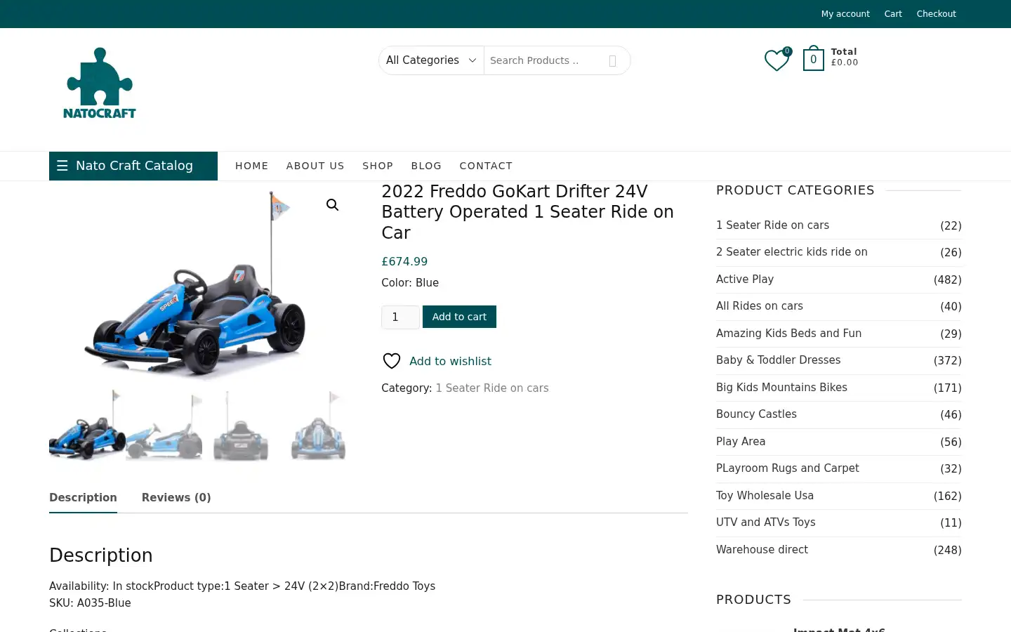 Screenshot of natocraft.com