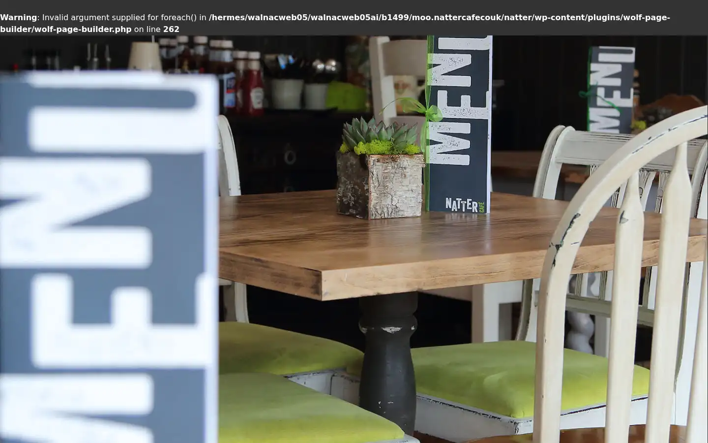 Screenshot of nattercafe.co.uk