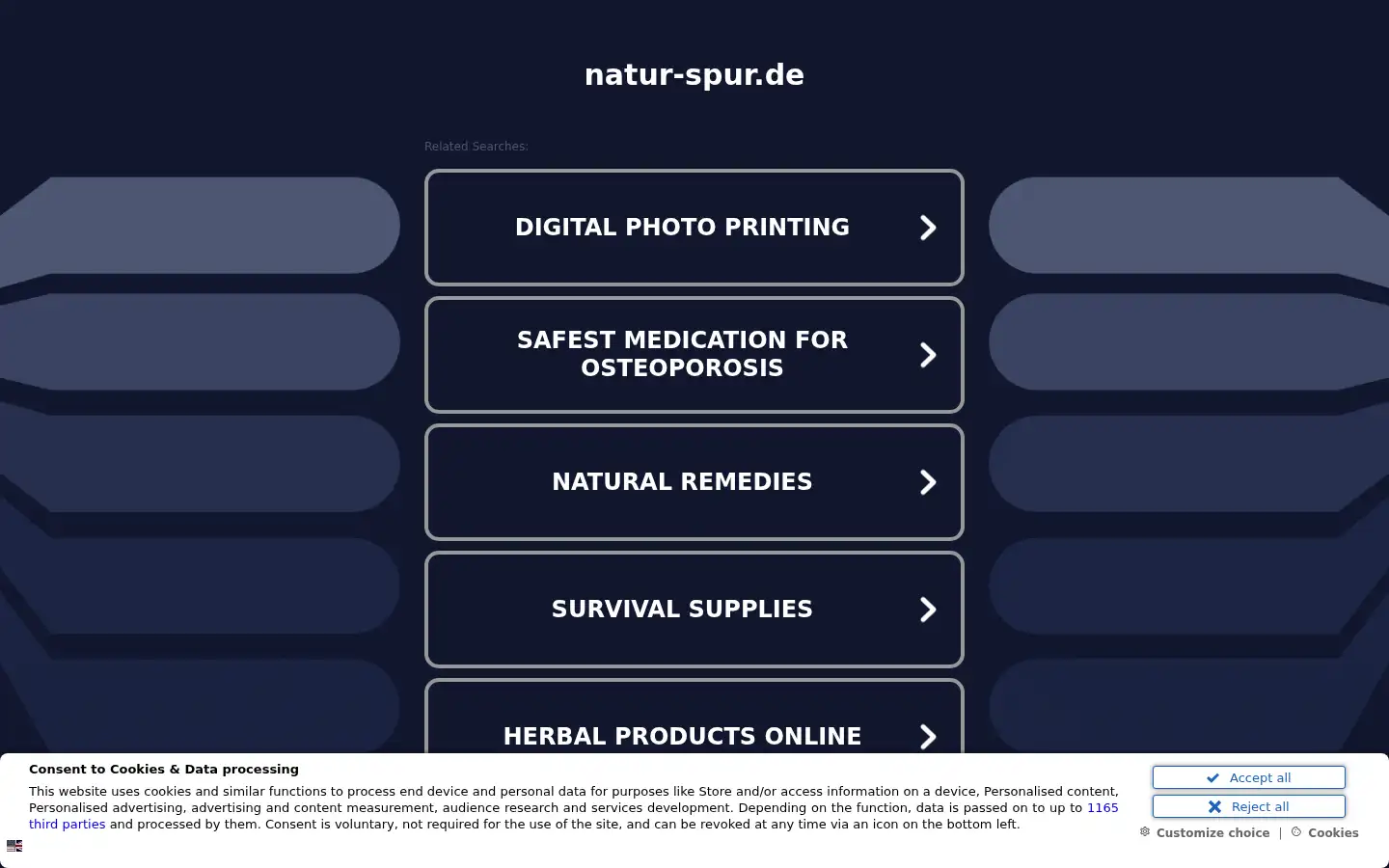 Screenshot of natur-spur.de