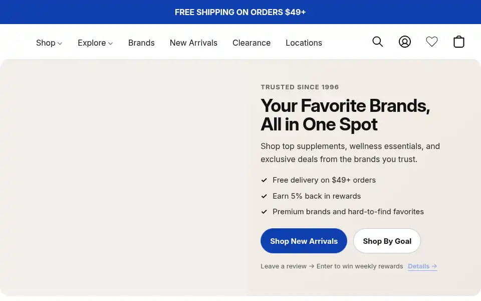 Screenshot of naturalbodyinc.com