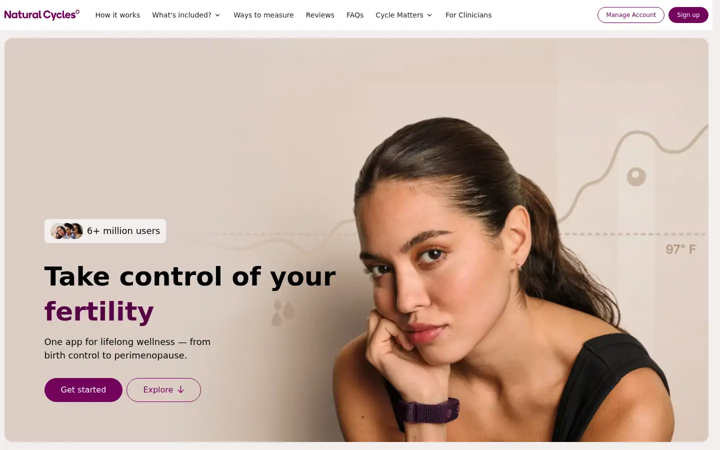 Screenshot of naturalcycles.com