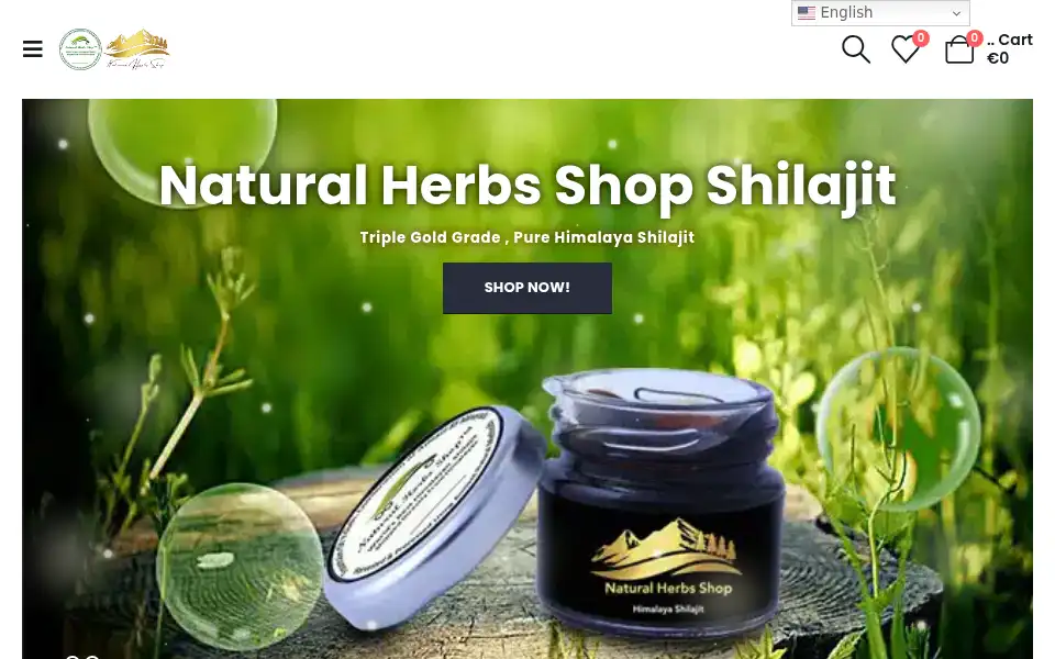 Screenshot of naturalherbsshop.com
