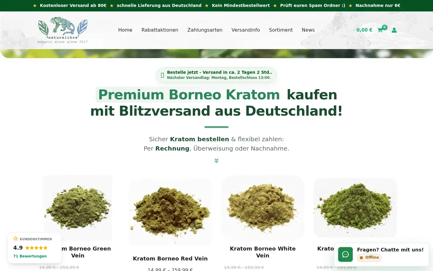 Screenshot of naturalibre.de
