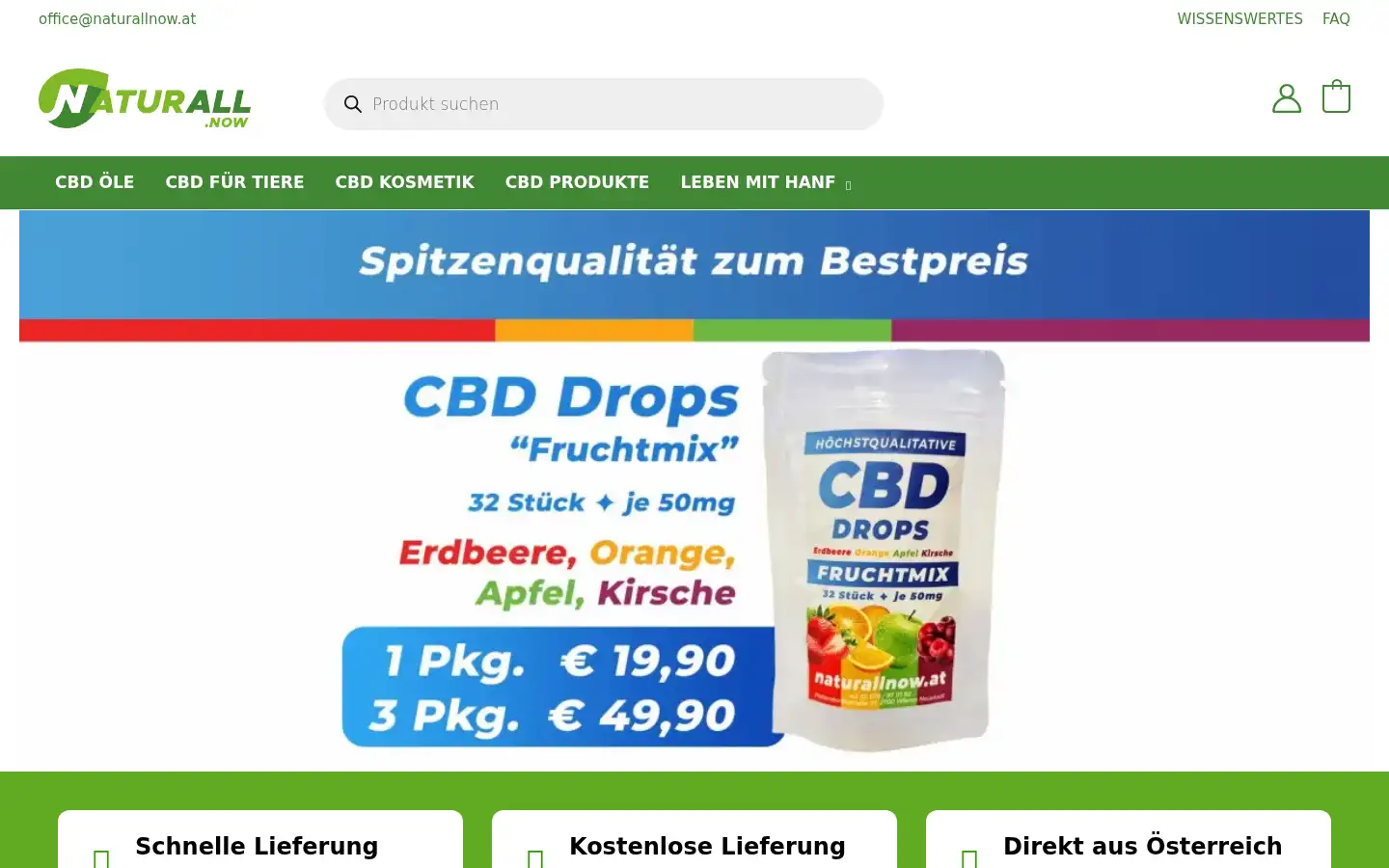 Screenshot of naturallnow.at