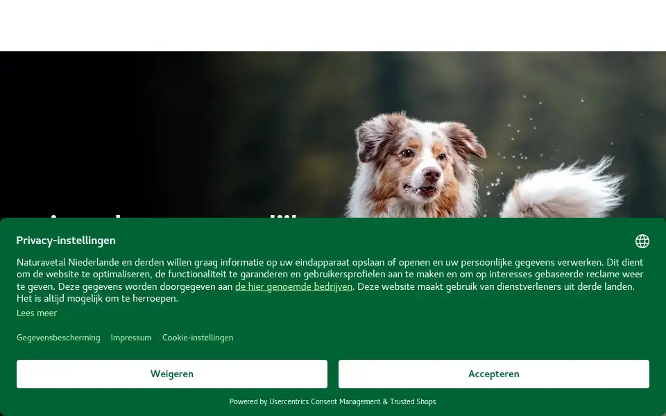 Screenshot of naturavetal.nl
