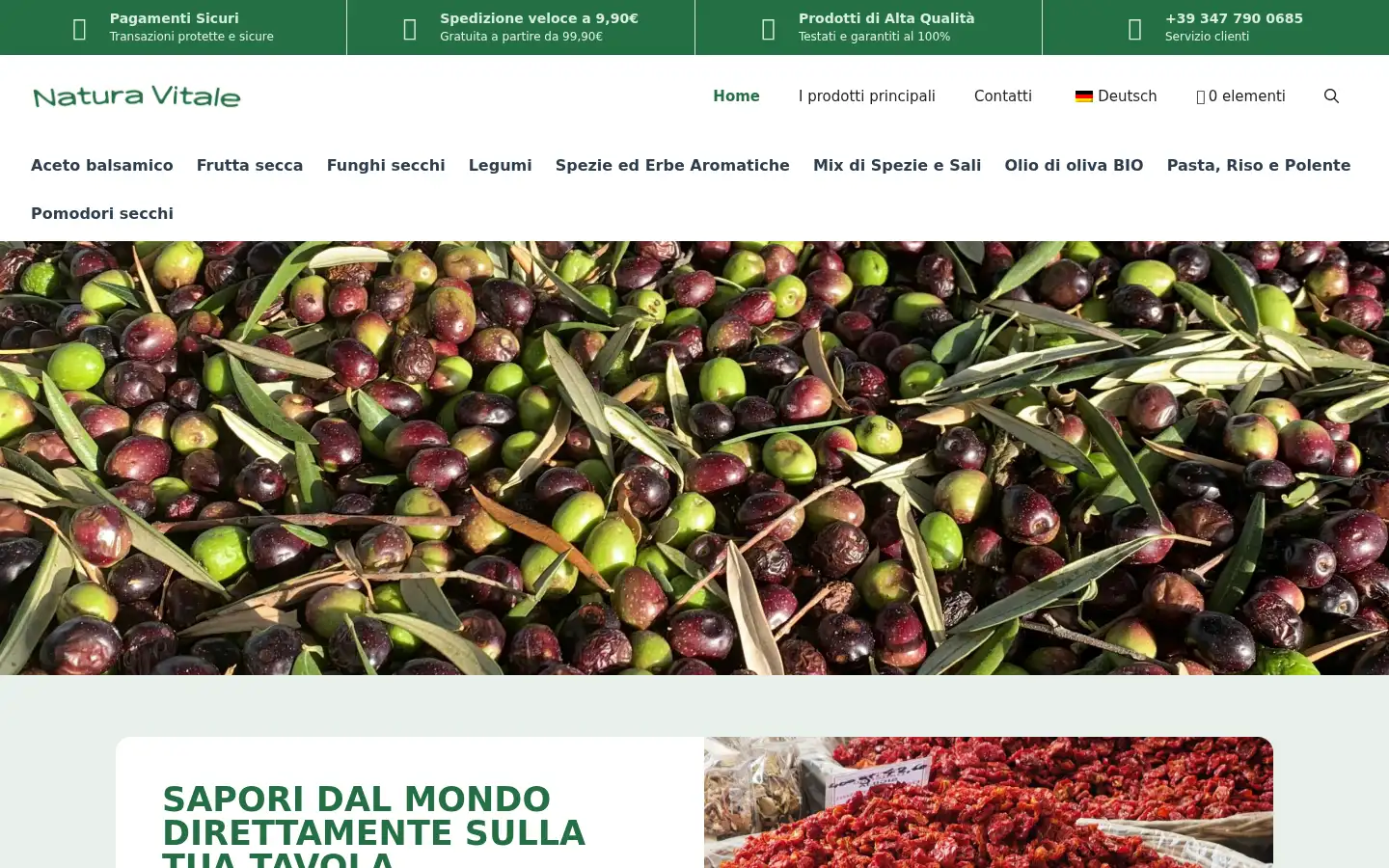 Screenshot of naturavitale.it