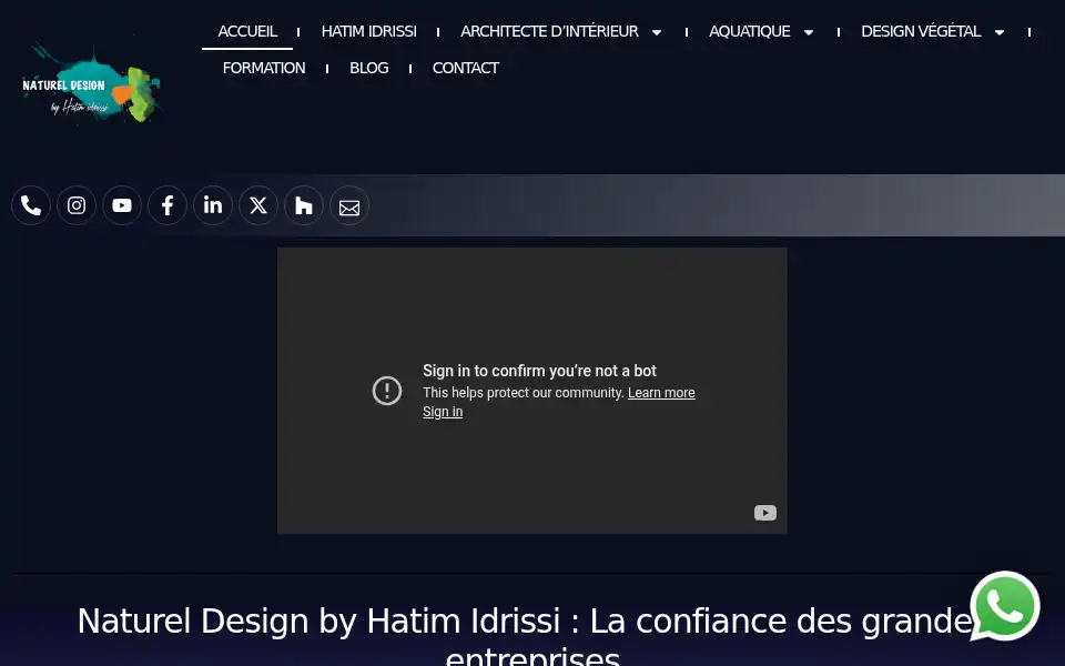 Screenshot of natureldesign.ma