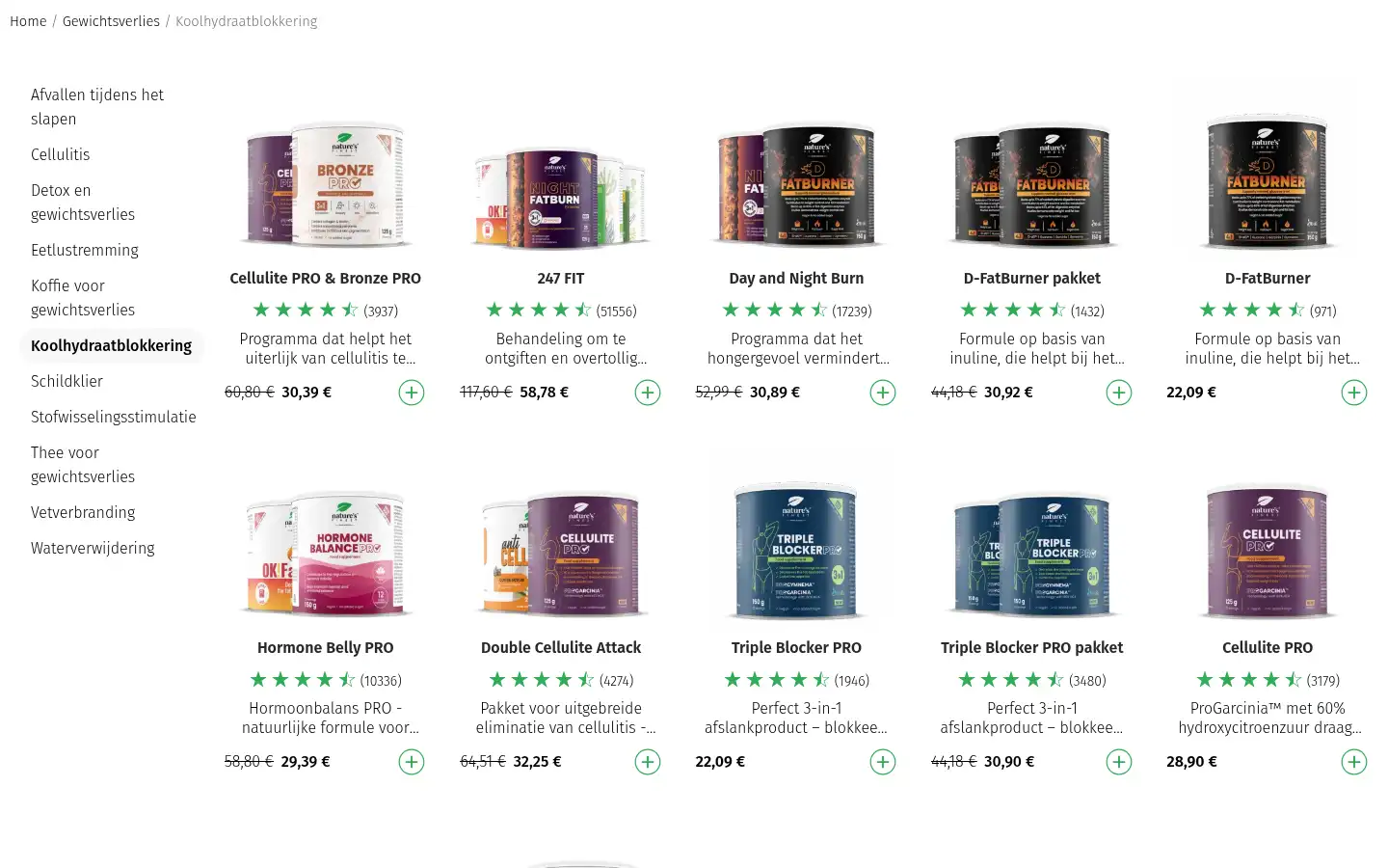 Screenshot of naturesfinestfoods.nl