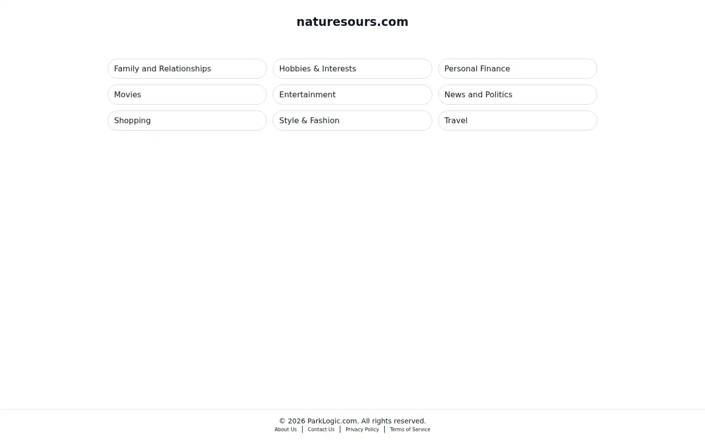 Screenshot of naturesours.com