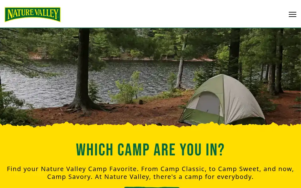 Screenshot of naturevalley.com