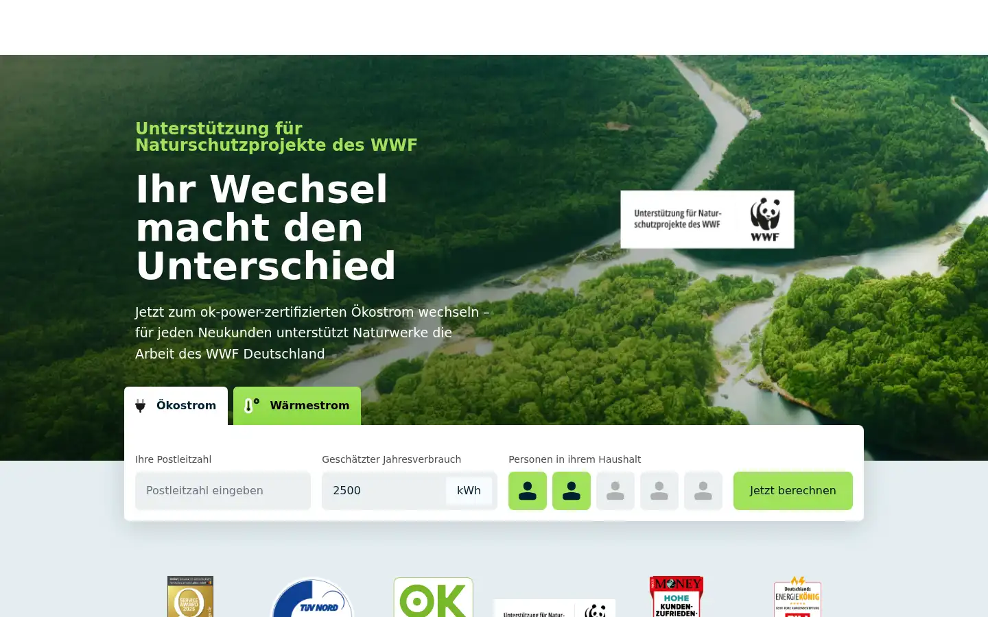 Screenshot of naturwerke.de