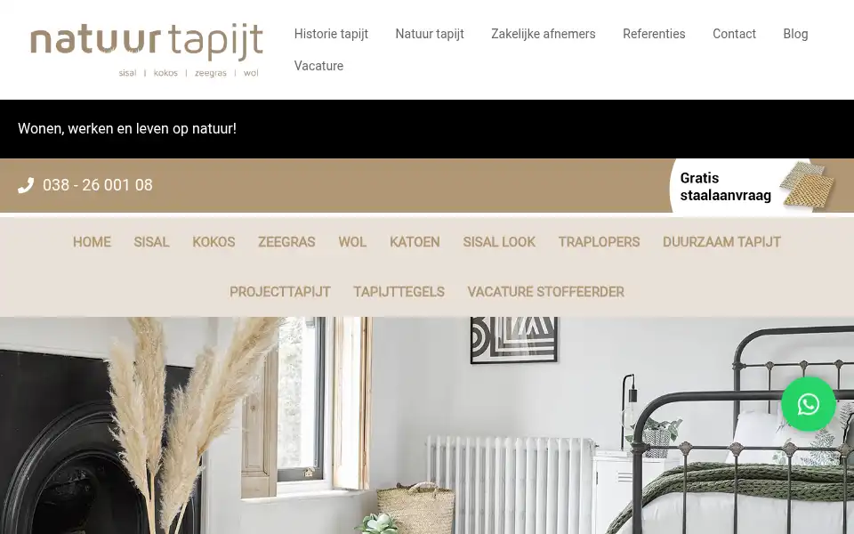 Screenshot of natuur-tapijt.nl