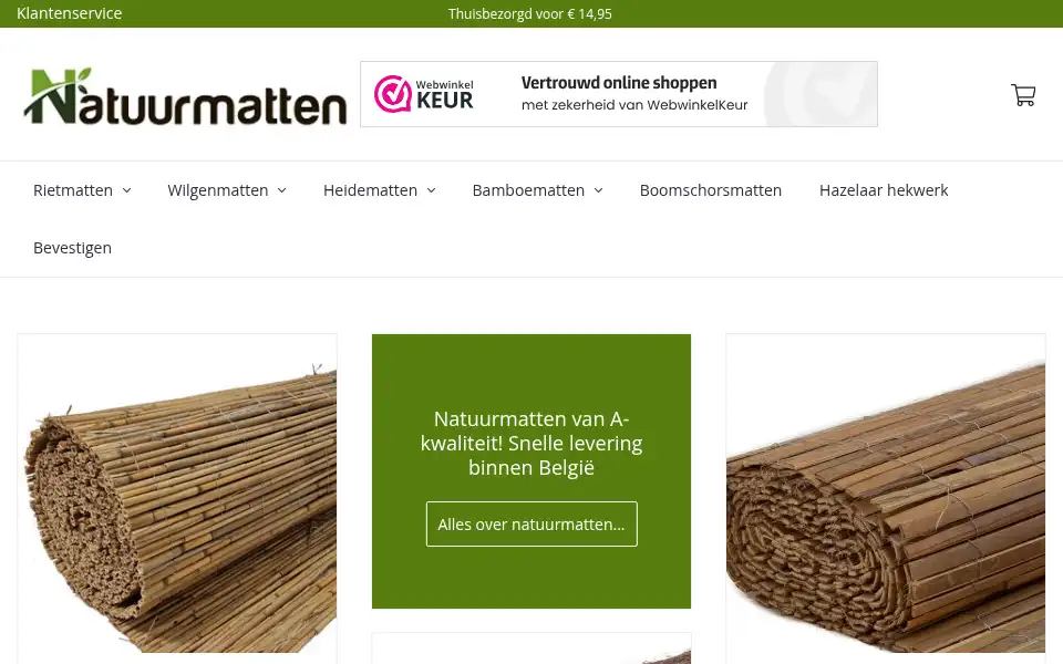 Screenshot of natuurmatten.be