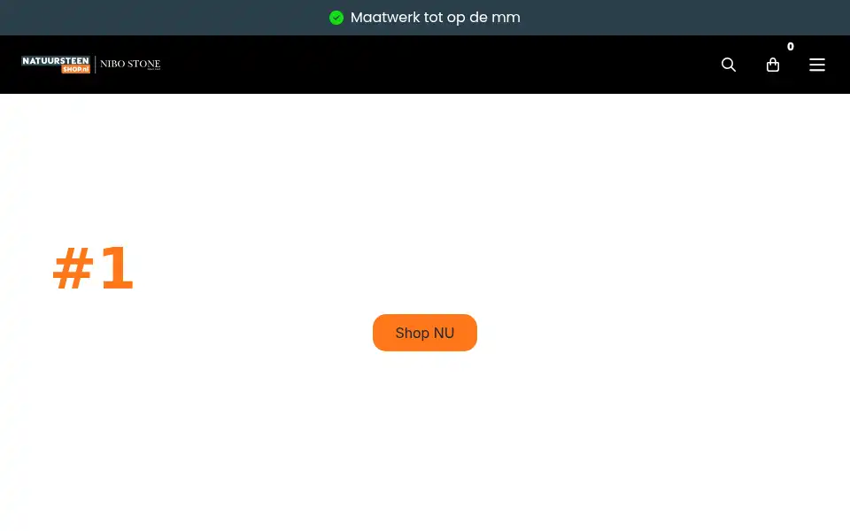 Screenshot of natuursteenshop.nl