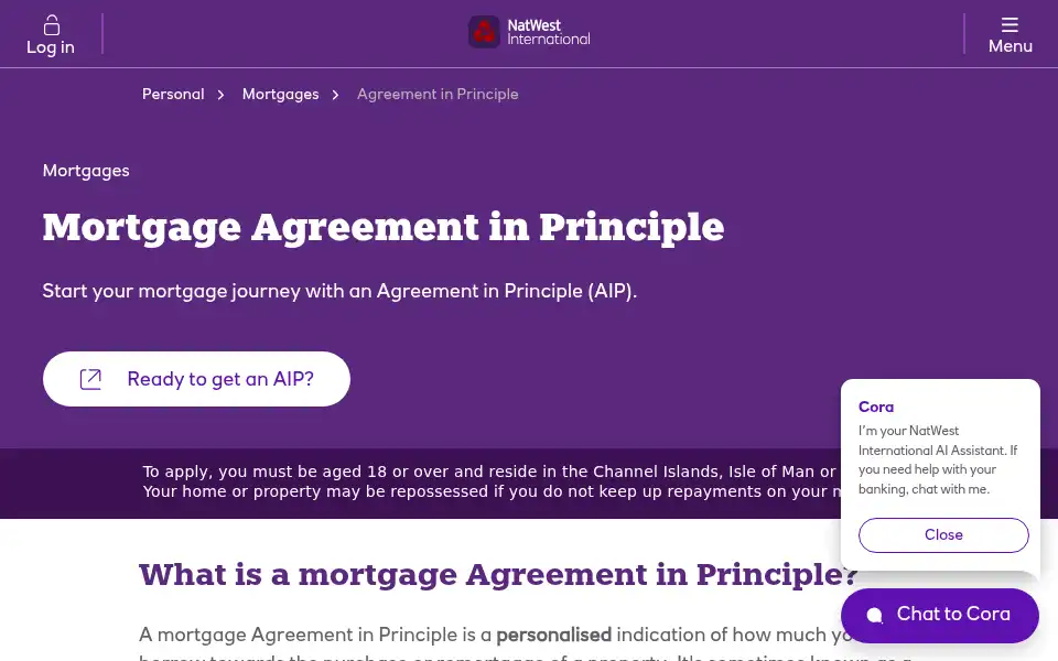 Screenshot of natwestinternational.com