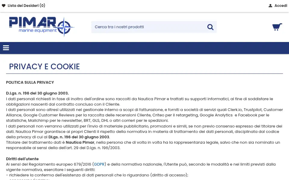 Screenshot of nauticapimar.com