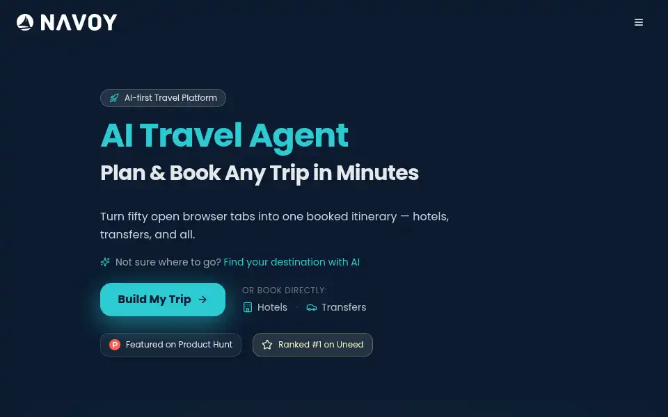 Screenshot of navoy.io