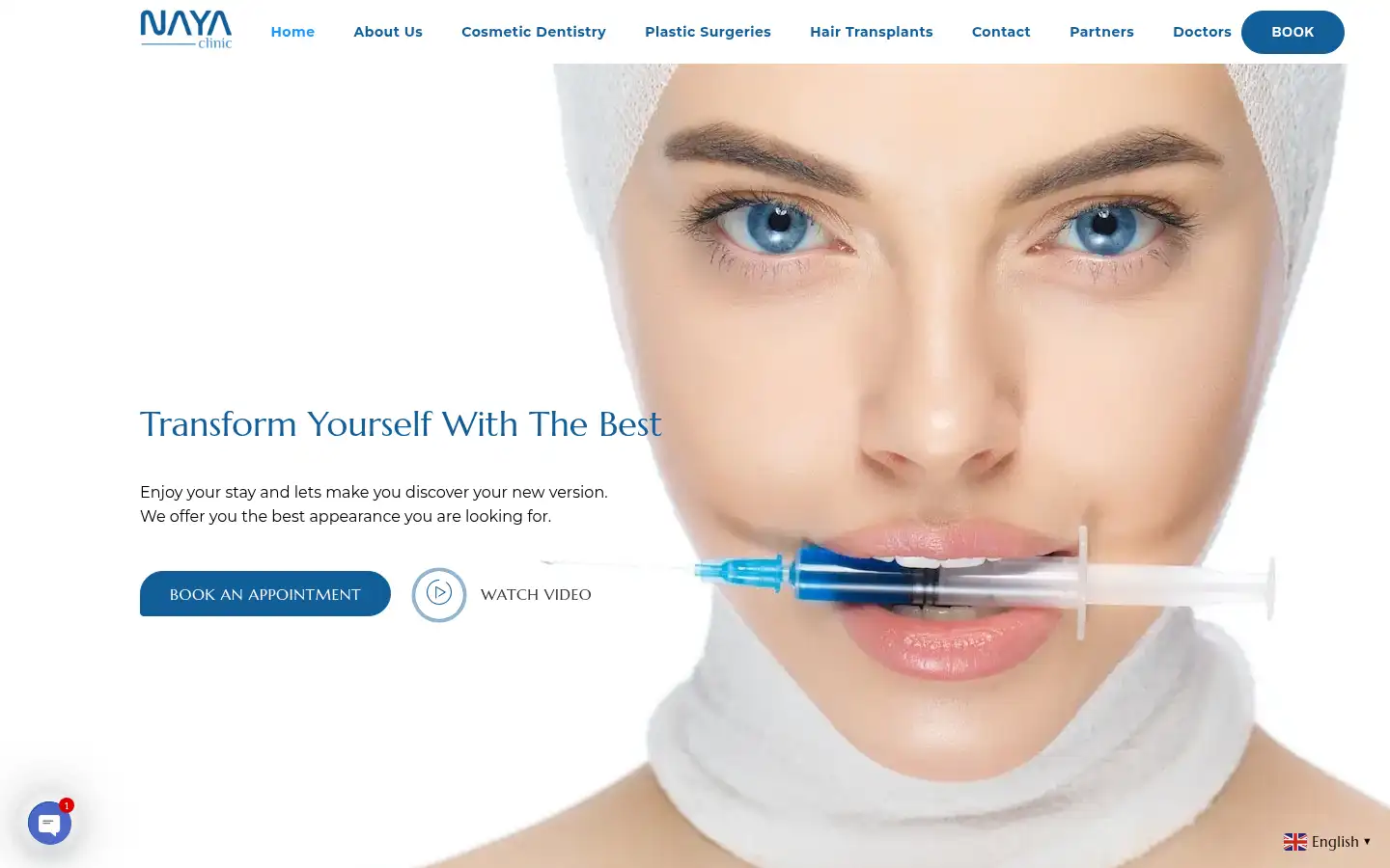 Screenshot of naya-clinic.com