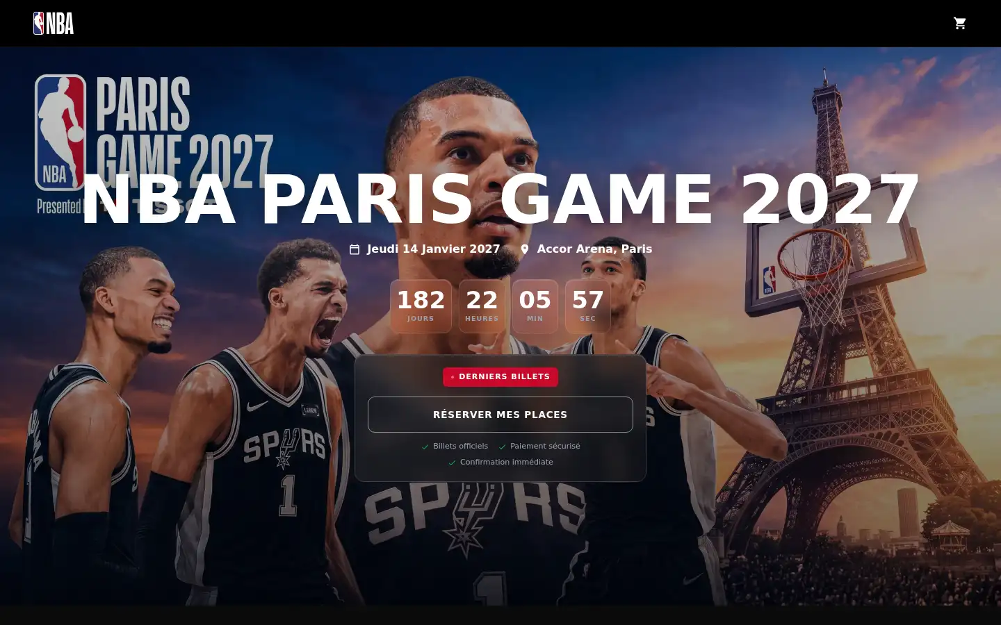 Screenshot of nba-parisgames.com
