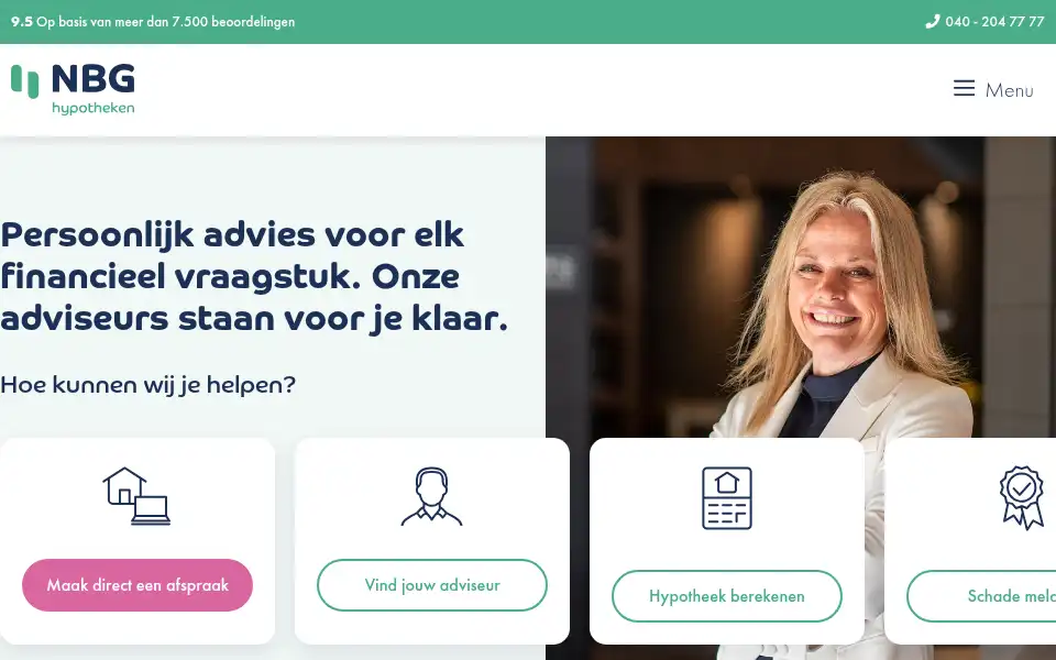 Screenshot of nbg.nl