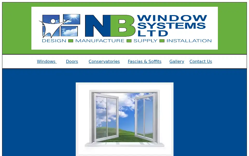 Screenshot of nbwindowsystems.co.uk